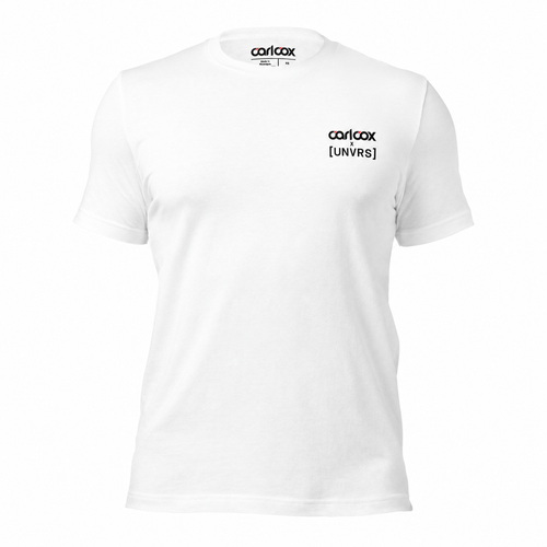 White Carl Cox UNVRS Hand-Drawn T-Shirt