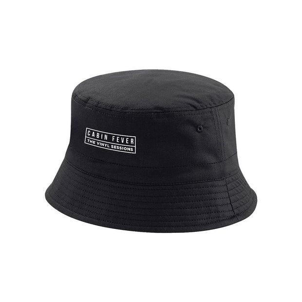 Cabin Fever White Embroidered Logo Reversible Bucket Hat-Carl Cox Online Store