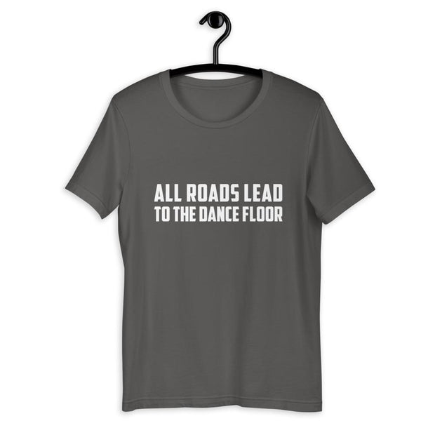 All Roads Lead To The Dance Floor White Text Adult's T-Shirt-Carl Cox Online Store