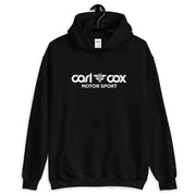 CC Motorsport White Logo Adult's Hooded Sweatshirt-Carl Cox Online Store