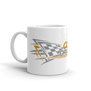 Carl Cox Dragracing Orange And Grey Logo Mug-Carl Cox Online Store