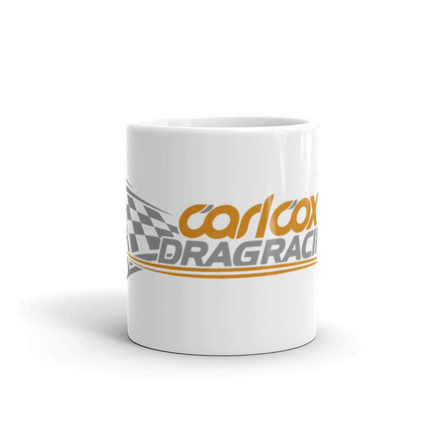 Carl Cox Dragracing Orange And Grey Logo Mug-Carl Cox Online Store