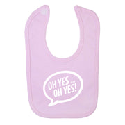 Oh Yes Oh Yes White Text Velcro Bib-Carl Cox Online Store