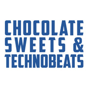 Chocolate Sweets And Technobeats Blue Text Velcro Bib-Carl Cox Online Store