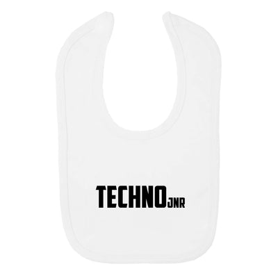 Techno Jnr Black Text Velcro Bib-Carl Cox Online Store