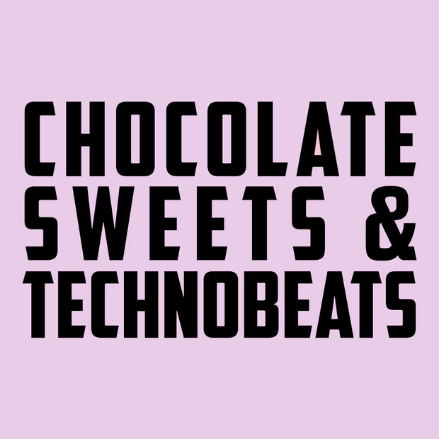 Chocolate Sweets And Technobeats Black Text Velcro Bib-Carl Cox Online Store