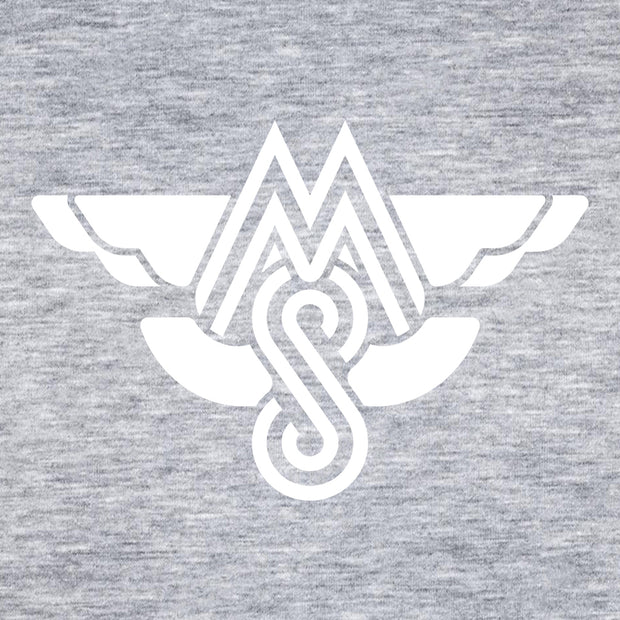 MS Motorsport White Logo Women's Oversize Cropped Hooded Sweatshirt-Carl Cox Online Store